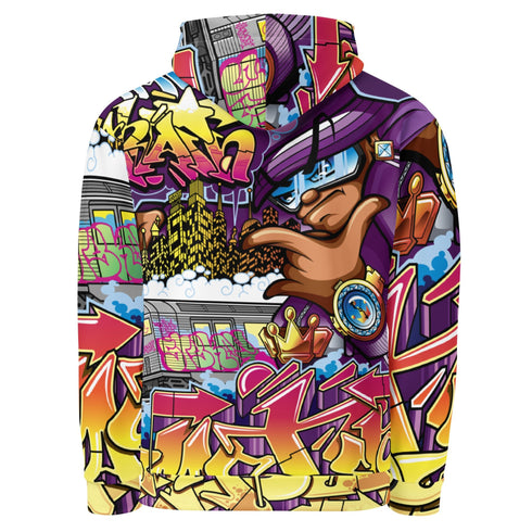 Women’s Graffiti AOP Hoodie – The Train Master NY Wildstyle | Hip - Hop Streetwear Hoodie - Stykonz Graffiti Streetwear