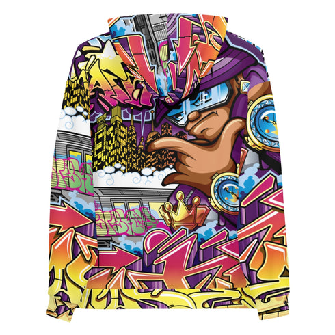 Women’s Graffiti AOP Hoodie – The Train Master NY Wildstyle | Hip - Hop Streetwear Hoodie - Stykonz Graffiti Streetwear