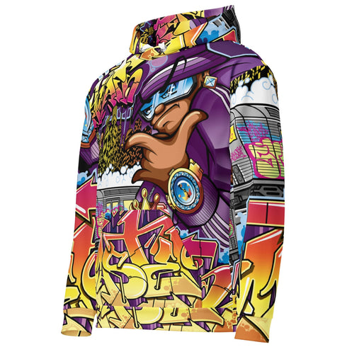 Women’s Graffiti AOP Hoodie – The Train Master NY Wildstyle | Hip - Hop Streetwear Hoodie - Stykonz Graffiti Streetwear