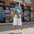 Women's Graffiti Athletic T-shirt feat 90's Elements - Stykonz Graffiti Streetwear