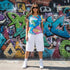 Women's Graffiti Athletic T-shirt feat 90's Elements - Stykonz Graffiti Streetwear