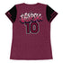 Women's Graffiti Athletic T-shirt feat Black Cherry - Stykonz Graffiti Streetwear