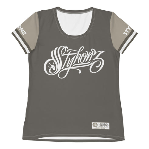 Women's Graffiti Athletic T-shirt feat Chromium - Stykonz Graffiti Streetwear