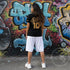 Women's Graffiti Athletic T-shirt feat Gold Scriptkonz - Stykonz Graffiti Streetwear