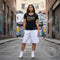 Women's Graffiti Athletic T-shirt feat Gold Scriptkonz - Stykonz Graffiti Streetwear