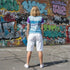 Women's Graffiti Athletic T-shirt feat Ice - Block - Stykonz Graffiti Streetwear