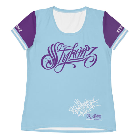 Women's Graffiti Athletic T-shirt feat Ice - Block - Stykonz Graffiti Streetwear