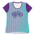 Women's Graffiti Athletic T-shirt feat Stykonz Candy Turquoise Script - Stykonz Graffiti Streetwear