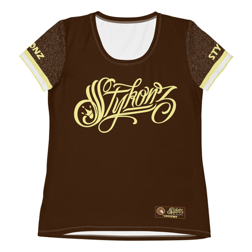 Women's Graffiti Athletic T-shirt feat Sundown - Stykonz Graffiti Streetwear