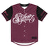 Women’s Graffiti Baseball Jersey – Black Cherry | Hip - Hop Streetwear Jersey - Stykonz Graffiti Streetwear