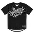 Women’s Graffiti Baseball Jersey – Black Style Master Tag | Hip - Hop Streetwear Jersey - Stykonz Graffiti Streetwear