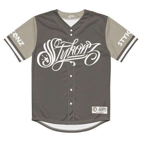 Women’s Graffiti Baseball Jersey – Chromium | Hip - Hop Streetwear Jersey - Stykonz Graffiti Streetwear