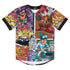 Women’s Graffiti Baseball Jersey – Comic Stykonz 1 | Hip - Hop Streetwear Jersey - Stykonz Graffiti Streetwear