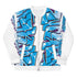 Women’s Graffiti Bomber Jacket – White Ice - Block Blockbuster | Hip - Hop Streetwear Jacket - Stykonz Graffiti Streetwear
