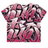 Women's Graffiti Crop Tee Black Cherry - Stykonz Graffiti Streetwear