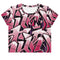 Women's Graffiti Crop Tee Black Cherry - Stykonz Graffiti Streetwear