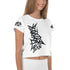 Women's Graffiti Crop Tee Black Stykonz Tag - Stykonz Graffiti Streetwear