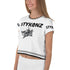 Women's Graffiti Crop Tee B&W Stykonz Crown Central - Stykonz Graffiti Streetwear