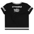 Women's Graffiti Crop Tee B&W Stykonz Crown Central - Stykonz Graffiti Streetwear