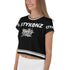Women's Graffiti Crop Tee B&W Stykonz Crown Central - Stykonz Graffiti Streetwear