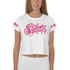 Women's Graffiti Crop Tee Hot Pink Scriptkonz - Stykonz Graffiti Streetwear