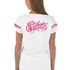 Women's Graffiti Crop Tee Hot Pink Scriptkonz - Stykonz Graffiti Streetwear