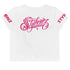 Women's Graffiti Crop Tee Hot Pink Scriptkonz - Stykonz Graffiti Streetwear