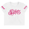Women's Graffiti Crop Tee Hot Pink Scriptkonz - Stykonz Graffiti Streetwear
