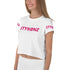 Women's Graffiti Crop Tee Hot Pink Stykonz Block - Stykonz Graffiti Streetwear