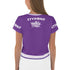 Women's Graffiti Crop Tee Purple Stykonz Crown Central - Stykonz Graffiti Streetwear