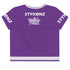 Women's Graffiti Crop Tee Purple Stykonz Crown Central - Stykonz Graffiti Streetwear