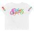 Women's Graffiti Crop Tee Scriptkonz Candy Block - Stykonz Graffiti Streetwear