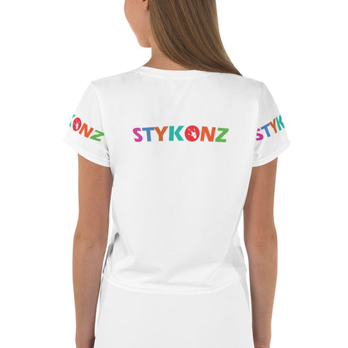 Women's Graffiti Crop Tee Stykonz Candy Block II - Stykonz Graffiti Streetwear