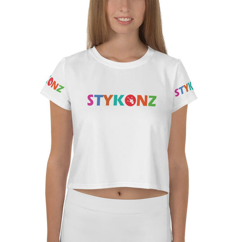 Women's Graffiti Crop Tee Stykonz Candy Block II - Stykonz Graffiti Streetwear