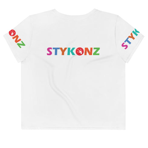 Women's Graffiti Crop Tee Stykonz Candy Block II - Stykonz Graffiti Streetwear