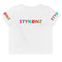 Women's Graffiti Crop Tee Stykonz Candy Block II - Stykonz Graffiti Streetwear