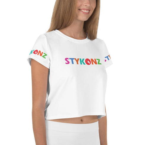 Women's Graffiti Crop Tee Stykonz Candy Block II - Stykonz Graffiti Streetwear
