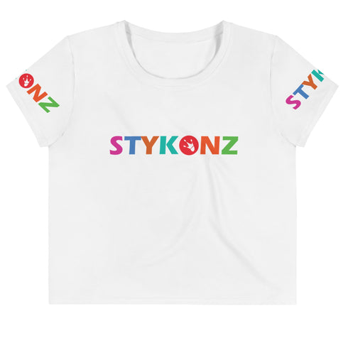 Women's Graffiti Crop Tee Stykonz Candy Block II - Stykonz Graffiti Streetwear