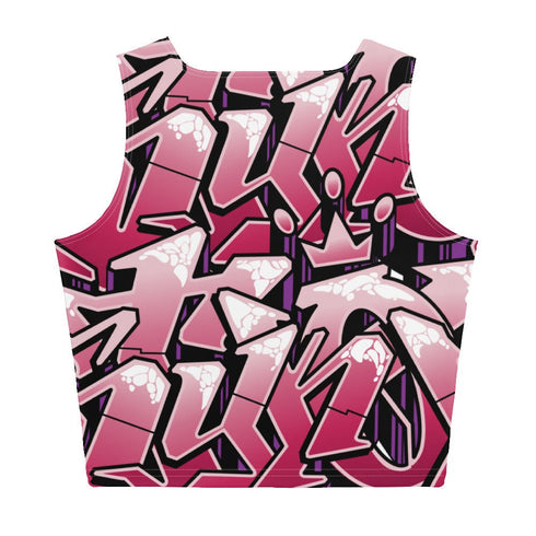 Women's Graffiti Crop Top feat Black Cherry - Stykonz Graffiti Streetwear