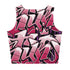 Women's Graffiti Crop Top feat Black Cherry - Stykonz Graffiti Streetwear