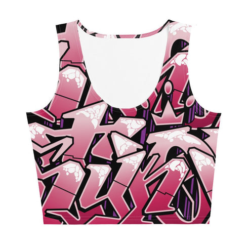 Women's Graffiti Crop Top feat Black Cherry - Stykonz Graffiti Streetwear