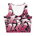 Women's Graffiti Crop Top feat Black Cherry - Stykonz Graffiti Streetwear