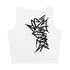 Women's Graffiti Crop Top feat Black Stykonz Tag - Stykonz Graffiti Streetwear