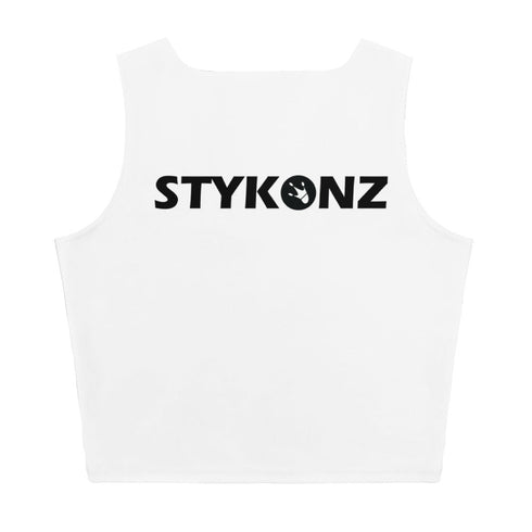 Women's Graffiti Crop Top feat Black Stykonz - Stykonz Graffiti Streetwear