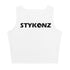 Women's Graffiti Crop Top feat Black Stykonz - Stykonz Graffiti Streetwear