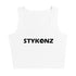 Women's Graffiti Crop Top feat Black Stykonz - Stykonz Graffiti Streetwear