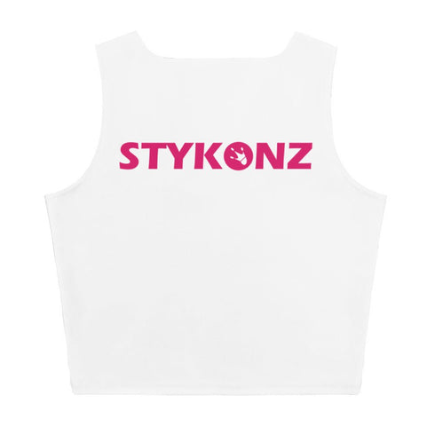 Women's Graffiti Crop Top feat Hot Pink Stykonz - Stykonz Graffiti Streetwear