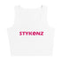 Women's Graffiti Crop Top feat Hot Pink Stykonz - Stykonz Graffiti Streetwear