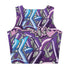 Women's Graffiti Crop Top feat Purple Wildstyle - Stykonz Graffiti Streetwear