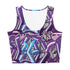 Women's Graffiti Crop Top feat Purple Wildstyle - Stykonz Graffiti Streetwear